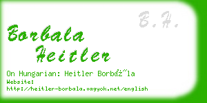 borbala heitler business card